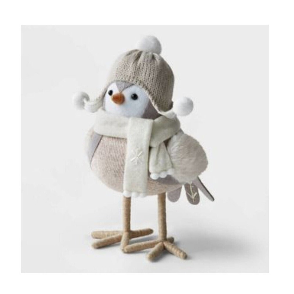 2022 Target Wondershop Featherly Friends "Loop" Winter Dressed Fabric Bird